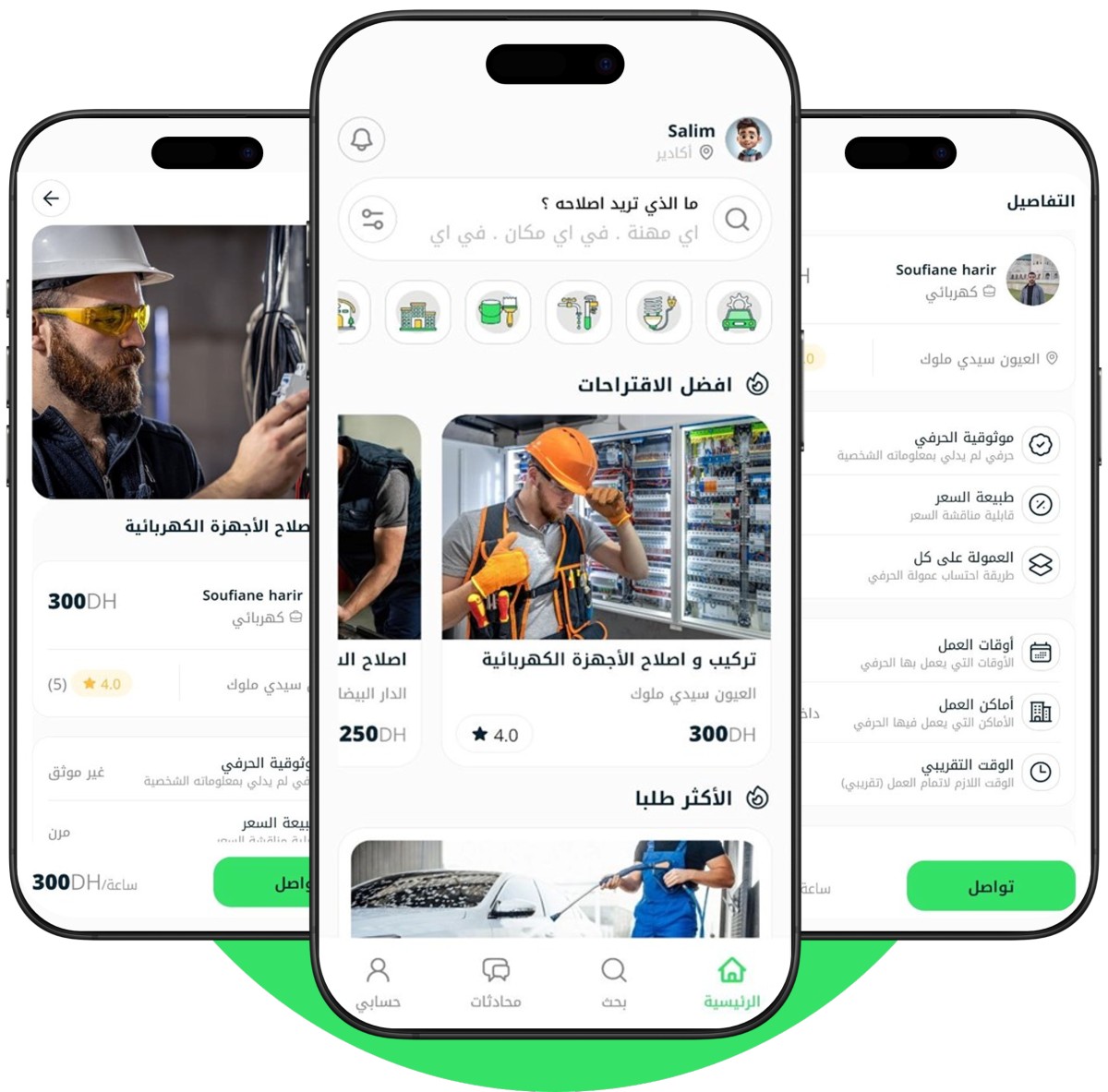 منصة المهنيي - ربط المهنيي بالفرص
